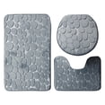 thumbnail image 2 of LSLJS Bath Mats for Bathroom - Bathroom Rugs Memory Foam Bath Mat Set 3 Pcs Bathroom Rugs Set Toilet Mats Soft Comfortable Water Absorption Nonslip Thick Machine Wash, 2 of 6