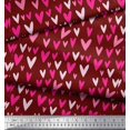 thumbnail image 3 of Soimoi Pink Moss Georgette Fabric Artistic Waves Abstract Printed Fabric 1 Yard 42 Inch Wide, 3 of 5