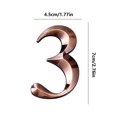 thumbnail image 3 of Vaidha Black Modern House Numbers Mailbox Numbers 0-9 Self-Adhesive Street Door Home Address Metal Numbers For Outside Or Inside Signs Easy Install, 3 of 3