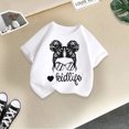 thumbnail image 2 of Chemises pour Bébé Fille Grandes Tailles Enfants Filles Imprimé Graphique Mignon Col Rond Manches Courtes T-Shirt Décontracté d'Été, 2 of 4