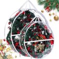 thumbnail image 1 of Birdeem Large Christmas Tree Storage Bag with Zippered Lid, Heavy-Duty Canvas Holiday Decoration Organizer for Wreath and Gift Wrap, Foldable for Compact Storage, 24"/30", 1 of 7