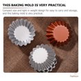 thumbnail image 3 of Miangastore Muffin Pans For Baking Synthetic Material 6Pcs 2.5x1.6x0.8in, 3 of 8