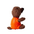thumbnail image 4 of One Paw, Beaver Plush Rubber Dog Toy with Treat Dispenser, 9 inches, 4 of 6