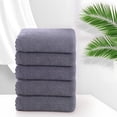 thumbnail image 3 of Serviette en Velours 5 Pcs Serviette de Visage Douce Absorbante Lavage du Visage Ah, 3 of 6