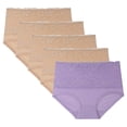 thumbnail image 1 of DPTALR 5PC Women Lace High Waisted Body Shaper Shorts Shapewear Panties, 1 of 8