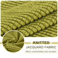 thumbnail image 3 of 2024 Jacquard Stretch Sofa Slipcover Textured Non Slip Couch Cover  Loveseat  Dark Gray, 3 of 6