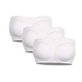 thumbnail image 2 of Double Women Plus Size Strapless Bra Bandeau Tube Removable Padded Top Stretchy, 2 of 5