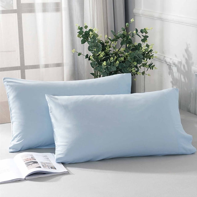 BAOPAI Luxury Hotel Protective Pillowcase Covers 2 Pack Breathable Moisture Wicking Oil Resistant Soft Comfortable Bedding for Better Sleep