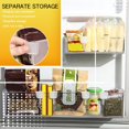 thumbnail image 3 of Oleegame 1PC Trashcans For Bedroom Fridge Refrigerator Buckle Removable Allocator Space Baffle Divider Kitchen，Dining & Bar White, 3 of 9