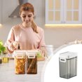 thumbnail image 4 of Lksixu Food-grade Sealed Cans Cereals Dry Goods Milk Powder Coffee Beans Candy Stackable Storage Boxes Containers With Spoons Storage Bins Organizers and Storage, 4 of 5