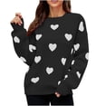 thumbnail image 1 of RKSTN Sweaters for Women Fashion Sleeves Round Neck Loose Tops Blouse Knitted Sweater Fall Sweaters, 1 of 5