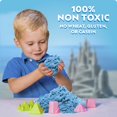 thumbnail image 4 of NATIONAL GEOGRAPHIC Play Sand - 24 LB Bulk Sand Kit with 6 Castle Molds (Blue) - A Fun Sensory Activity, 4 of 5