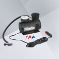 thumbnail image 2 of DC 12V 100W Air Compressor Pump Portable Electric Tire Inflator with Pressure Gauge (Black), 2 of 8
