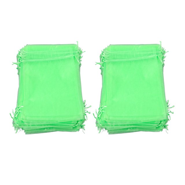 100 Pcs Sacs en Filet pour Fruits, Sac Barrière en Maille Réutilisable pour Protéger Fruits et Légumes