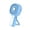 Blue, variant on Boovnll Handheld Turbo Fan Usb Rechargeable Silent Student Dormitory Office Portable Wind Turbine Fan