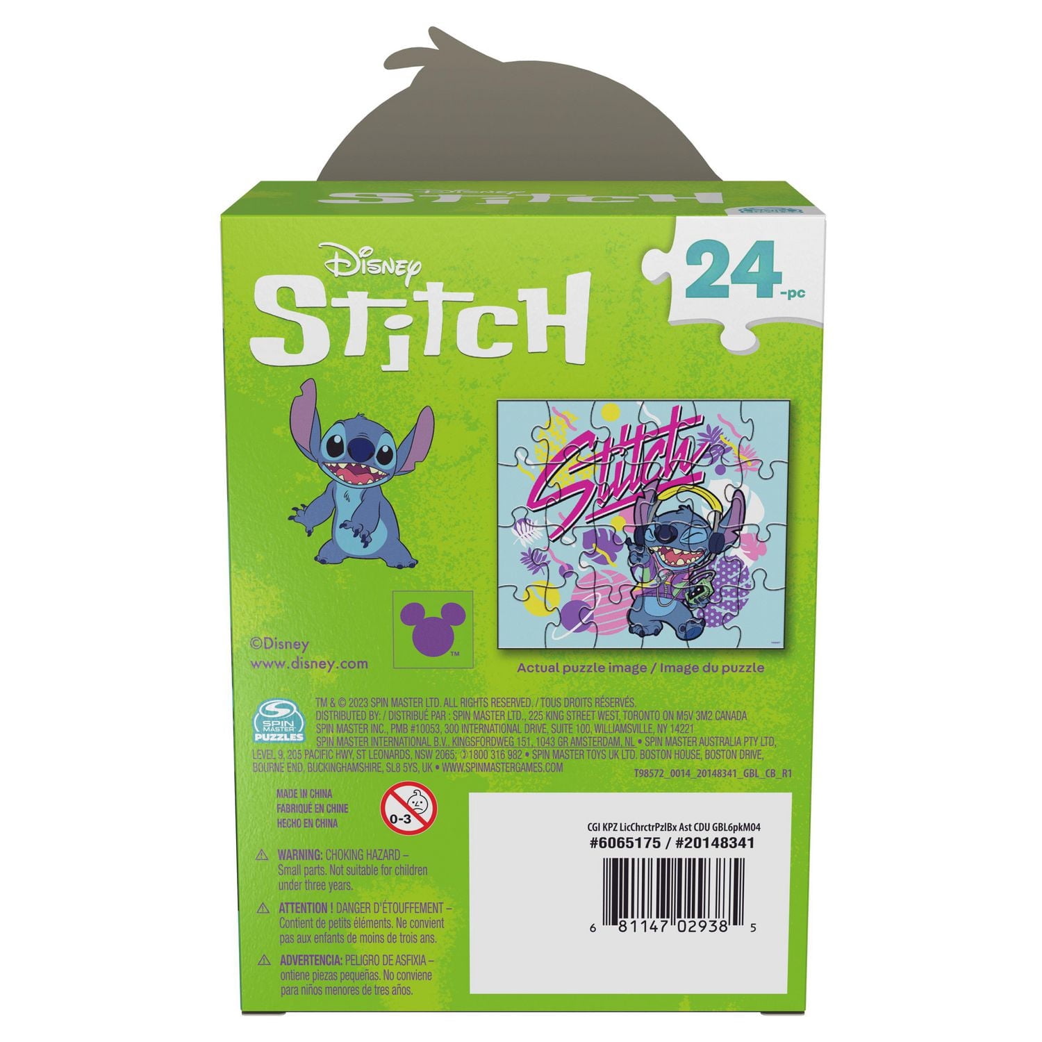 Disney's Lilo and Stitch, Puzzle de 24 pièces Stitch, jouets Disney, puzzle Disney, jouets pour filles, puzzles Disney pour enfants à partir de 3 ans
