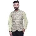 thumbnail image 1 of Atasi Floral Printed Wedding Jackets For Men Nehru Jacket Waist Coat For Festive Season-Large, 1 of 6