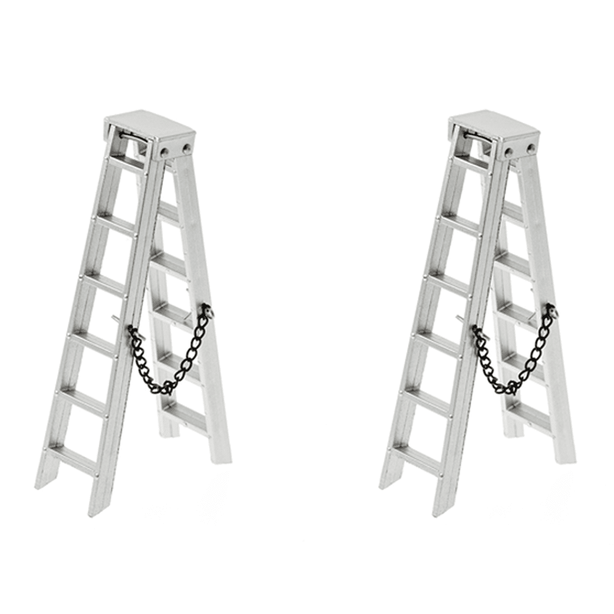 2X 1/10 Scale Accessories Mini Folding Ladder for 1:10 RC Crawler Car TRX4 Axial SCX10 AXI03007 ,100mm