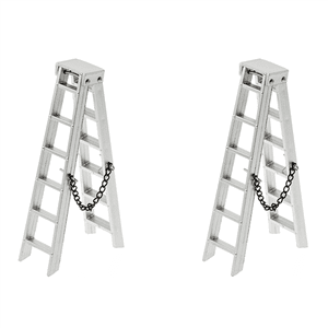 2X 1/10 Scale Accessories Mini Folding Ladder for 1:10 RC Crawler Car TRX4 Axial SCX10 AXI03007 ,100mm