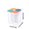 thumbnail image 4 of TIELUTT Pot Scellé pour Céréales avec Compartiment, Pot de Rangement pour la Maison et la Cuisine, Pot de Rangement de Qualité Alimentaire avec Rangement, Garde-Manger, Contenants de Cuisine, Ensemble de Rangement, Contenant Alimentaire, Contenant à Café 5 Lb, Couvercles à Pression, Remplacement, 4 of 5