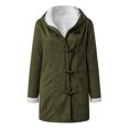 thumbnail image 4 of PVCS Womens Warm Faux Coat Jacket Winter Button Solid Long Sleeve Outerwear, 4 of 5