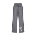 thumbnail image 4 of Jsaierl Womens Capris with Pockets Drawstring Elastic Waisted Wide Leg Cropped Pants Plus Size Fashion Floral Print Capris, 4 of 5