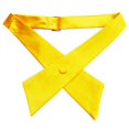 thumbnail image 3 of TOPTIE Nœud Papillon Croisé Ajustable en Polyester pour Uniforme Scolaire pour Femmes, Or, 3 of 9