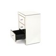 thumbnail image 3 of Nightstand, Nightstand, Mirrored Nightstand, Bedroom Nightstand, MDF Nightstand, Mirrored Nightstand, Three Drawer Nightstand, Mirrored Nightstand with Clear Knobs, 3 of 4