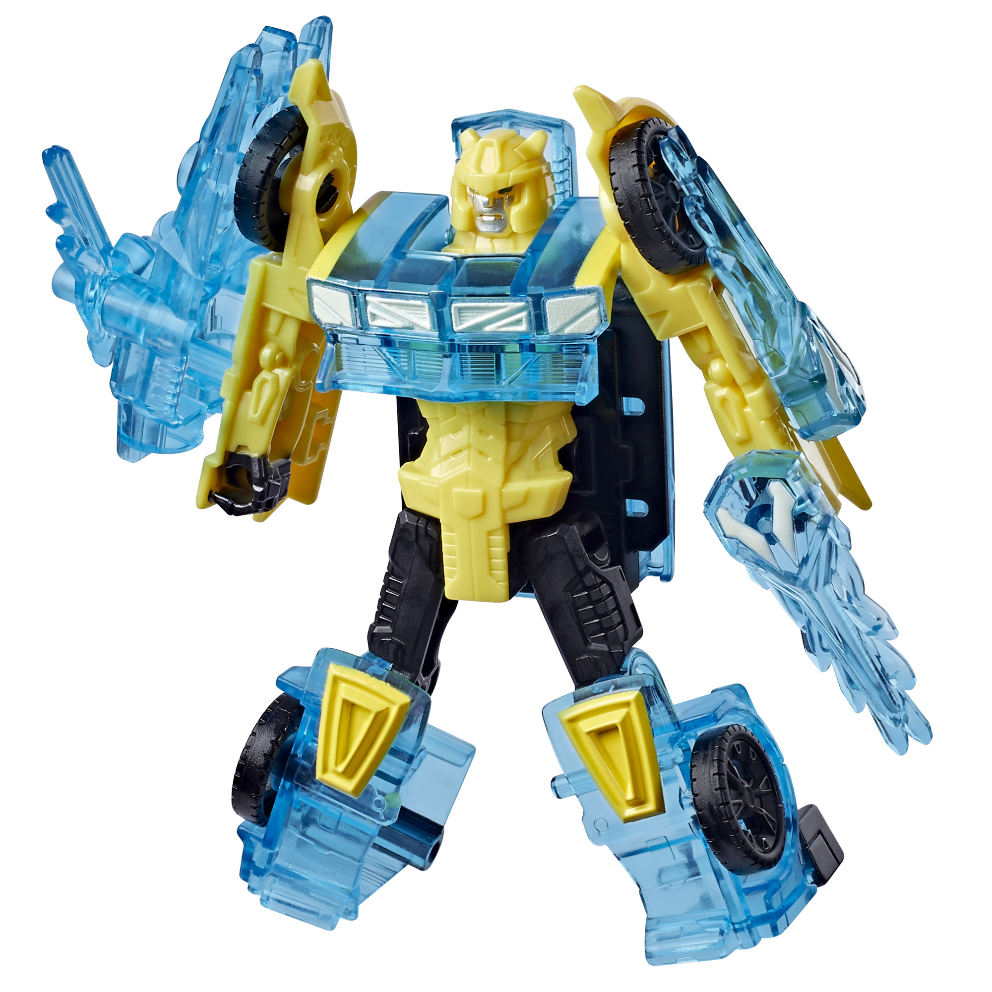 Transformers CYBERWORLD Energon Surge Cyber Changers en armure, figurine Bumblebee