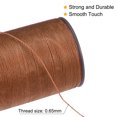 thumbnail image 4 of Unique Bargains Fil Ciré Fin 93 Yards 0.65mm Corde en Polyester pour Couture à la Machine Matelassage à la Main Tissage, Brun Foncé, 4 of 5
