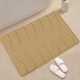 thumbnail image 5 of Fridja Washable Bathroom Mat, Memory Foam Bath Mat for Bathroom, Absorbent Bathroom Rug Non-Slip Rubber Back, 15.7''x23.6'', Khaki, 5 of 5