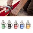 thumbnail image 4 of 5 Pack Keychain Screwdriver Bit Holders, Aluminum Alloy Screwdriver Bit Holders, 3 Slot Portable Screwdriver Bit Holders, 1/4 In Quickrelease Tool, for Drill Bits,Pneumatic Sockets Posts, 4 of 9