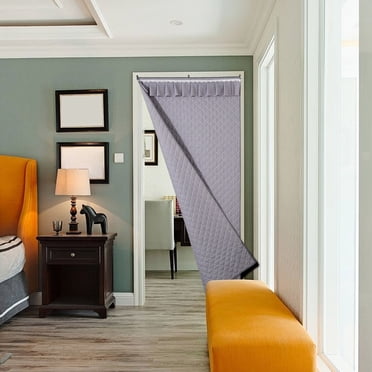 Chmadoxn Thermal Insulated Door Curtain Fits Door Blocks Cold Retains Winter Warmth Upgraded Cloth Filled With Thicken Door Cover For Winter door curtain