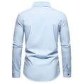 thumbnail image 4 of Chemise à Manches Longues pour Hommes Homme Décontractée Mode Col Rabattu Bouton Chemise à Manches Longues Blouse Chemises à Manches Longues pour Hommes, 4 of 9