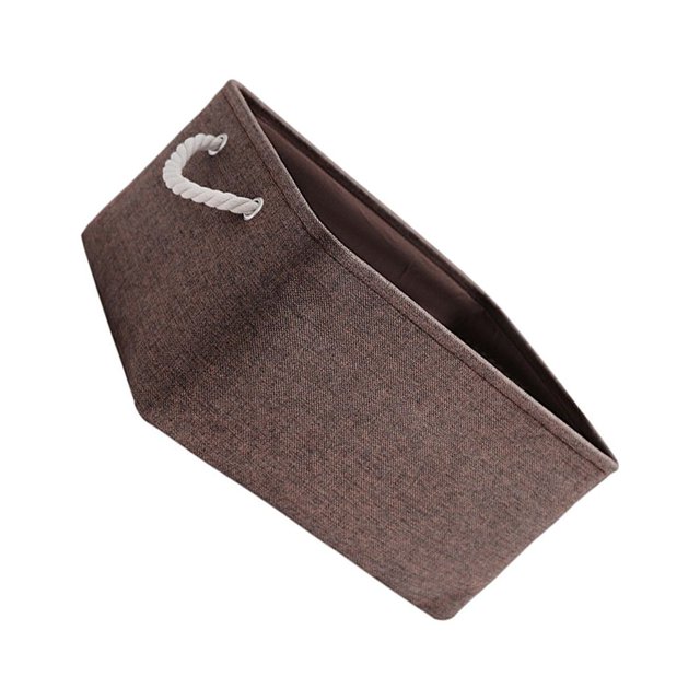 Maytalsory Bac de Rangement Robuste avec Poignée en Corde Solution de Rangement Pratique et Fiable Marron 31*21*13 1Ensemble