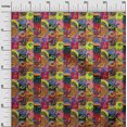 thumbnail image 3 of oneOone Georgette Viscose Magenta Fabric Paisley Patchwork Sewing Craft Projects Fabric Prints By Yard 42 Inch Wide, 3 of 5