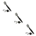 thumbnail image 2 of Ruiboury Golf Club Brush Portable Handheld Replacement Double-sided Ball Shoe Brushes Black with Lid 3Set, 2 of 6