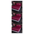 thumbnail image 1 of VONKY Easy To Install Plain Fitted Sheet For High Mattress plifies Bed-Making Winered 3Set, 1 of 6
