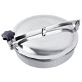 thumbnail image 2 of INTBUYING Couvercle de Trou d'Homme Rond Circulaire en Acier Inoxydable 304 à Pression pour Voie d'Homme Réservoir Sanitaire Porte de Voie d'Homme 200 mm, 2 of 5
