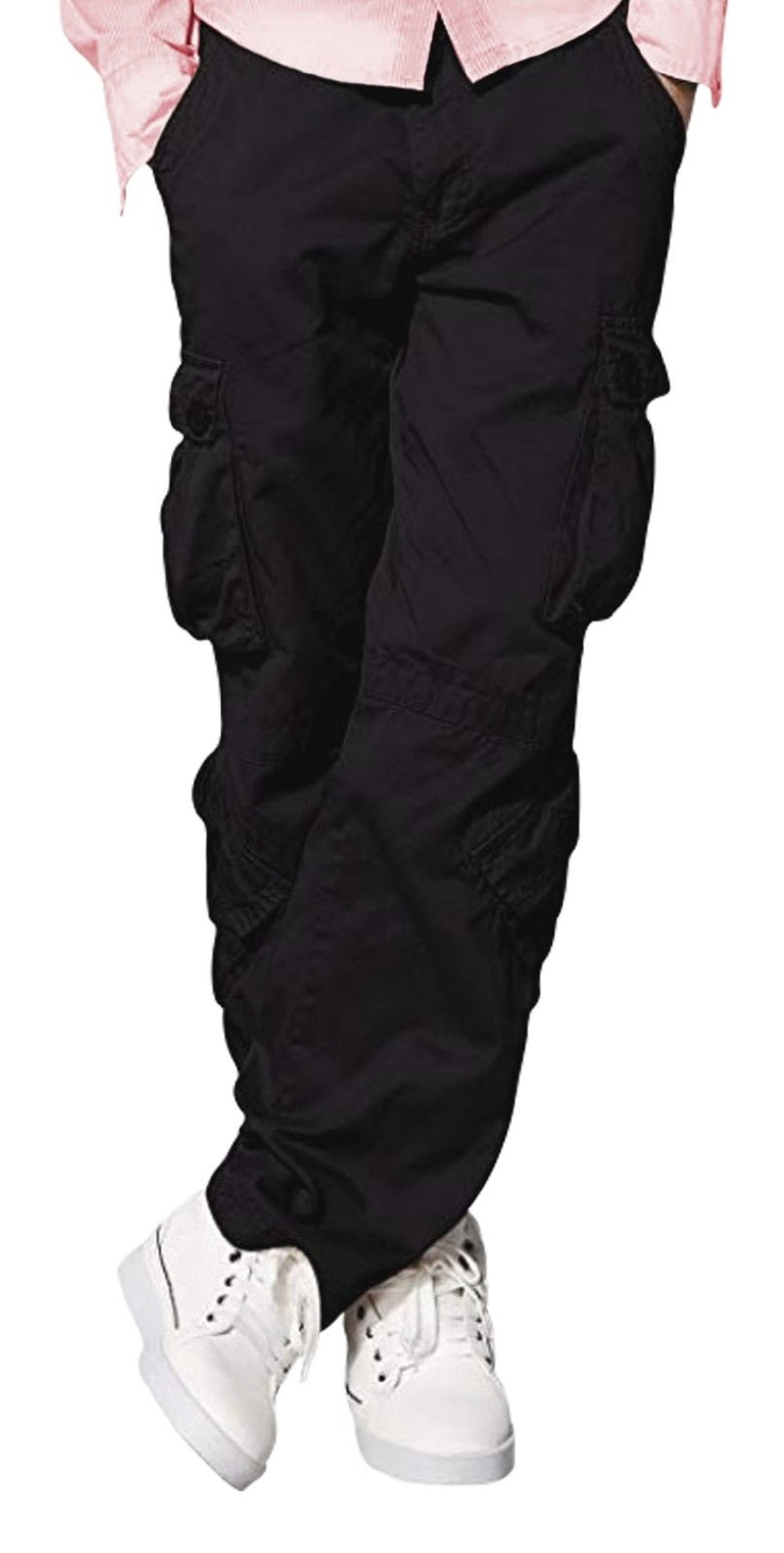 Pantalon Cargo Décontracté pour Hommes, Coupe Décontractée Confortable, Multi-Poches, Style Armée Sauvage