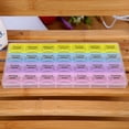 thumbnail image 2 of LSLJS Weekly Pills Organizer Travel Pills Box, Vitamin Case, Medicines Container, Portable Tablet Dispenser Organizer Weekly Storage Case for AM PM, 2 of 3