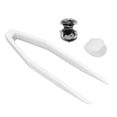 thumbnail image 3 of Teeth Brace Decoration, Fashionable Hip Hop Tooth Unisex With Tweezers For Concert For Halloween For Birthday Party Silver, 3 of 8