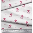 thumbnail image 2 of Soimoi Poly Georgette Fabric Leaves & Floral Artistic Decor Fabric Printed Yard 42 Inch Wide, 2 of 5