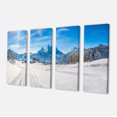 thumbnail image 2 of Winter in Bavarian Alps Panorama - Landscape Canvas Art Print, 2 of 3