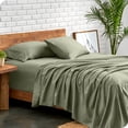 thumbnail image 2 of Bare Home Premium 1800 Collection 4-Piece Bed Sheet Set, Full-XL, Sage, 2 of 10