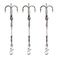 thumbnail image 1 of 3 Pcs Leurres de Pêche pour Perche et Bar, Hameçons Triples en Acier Inoxydable, 1 of 10