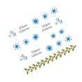 thumbnail image 4 of Maoww 1 Sheet Christmas 3D Nail Sticker Snowflakes Nail Tips Tatoos Party Manicure Transfer Sticker, 4 of 8