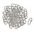 thumbnail image 3 of DYNWAVECA 10x100pcs Stainless Steel Bent Head Oval Split Fishing Tackle Connector L, 3 of 10
