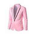 thumbnail image 1 of Men's Fashion England Solid Color High Quality Casual Single Breasted Suit, 1 of 8
