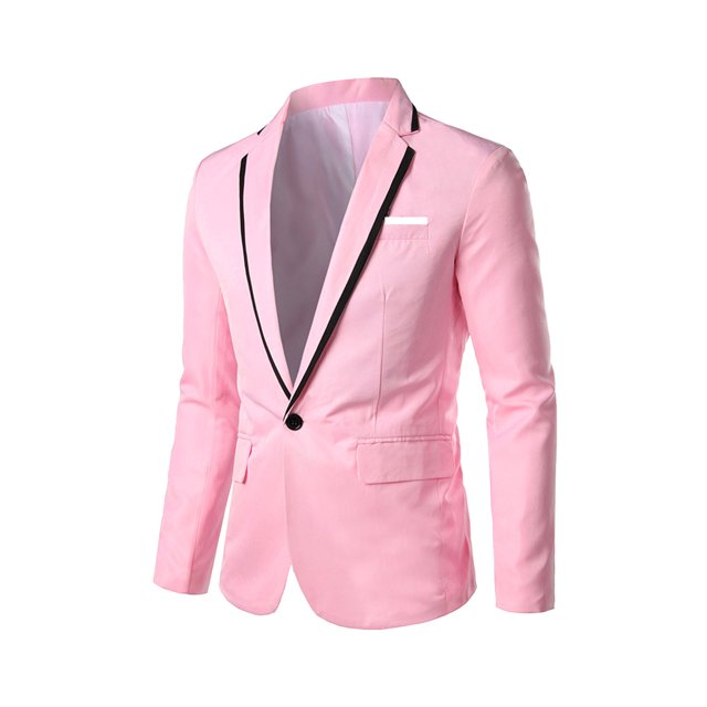 Men's Fashion England Solid Color High Quality Casual Single Breasted Suit